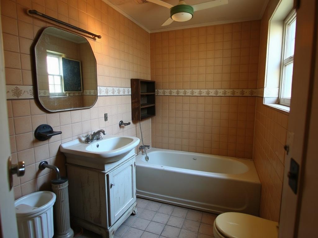 Bathroom renovation before