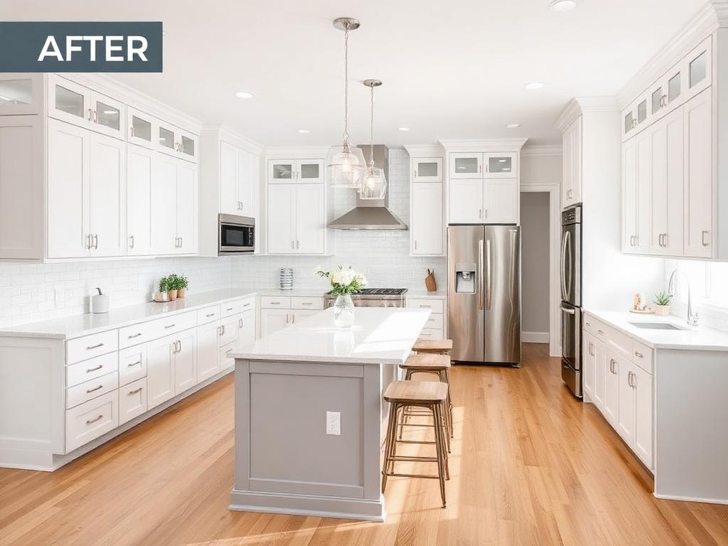 Kitchen renovation after
